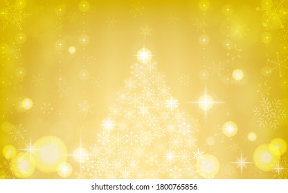 Schneeflocken Weihnachtsbaum und Orora, mit Dekoration