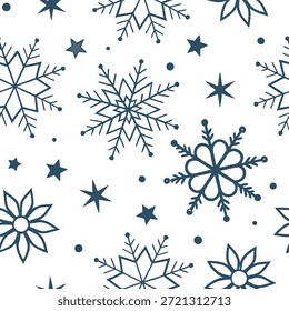 Floco de neve cintilante e estrela padrão de telha sem costura com acentos brilhantes e texturas geladas conceito como flocos de neve cintilante e estrelas com acentos brilhantes criar um padrão de telha sem costura gelada perfeito para decoração festiva de inverno no Conceito de Stock de Foto e espaço vazio no lado esquerdo, sem texto —ar 7:2 —azulejo