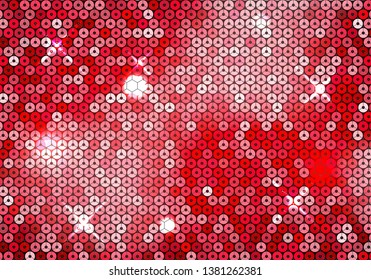 Sparkling spangles. Shiny glowing particle sequins. Abstract background. Vector illustration.
