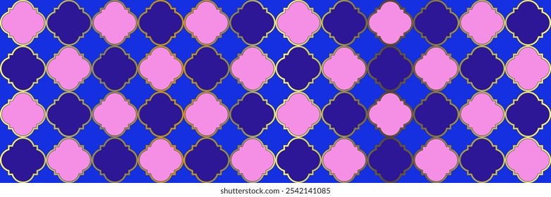Sparkling Sparkle Pattern. Cool Arabian Mosaic. Geometric Trellis Tile. Quatrefoil Arabic Ethnic Tesselation. Elegant Seamless Moroccan Paper. Modern Geo Trellis. Royal Ottoman Texture.