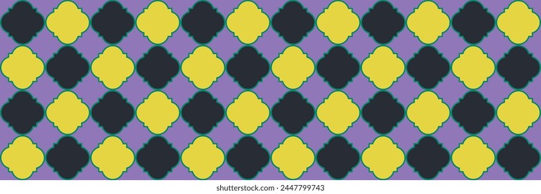 Sparkling Sparkle Pattern. Cool Arabic Pattern. Modern Geo Hijri. Quatrefoil Eastern Ethnic Tesselation. Geometric Trellis Tile. Royal Ottoman Texture. Elegant Seamless Oriental Design.