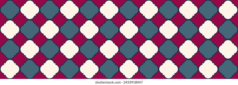 Patrón de centelleo brillante. Elegante Diseño Marroquí Sin Costuras. Moderno Geo Trellis. Teselación étnica cuatrifoil oriental. Textura árabe real. Baldosa de enrejado geométrico. Mola el patrón oriental.
