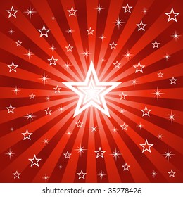 Sparkling Star Burst Background