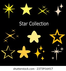 Sparkling Star Clipart Collection Vector Image