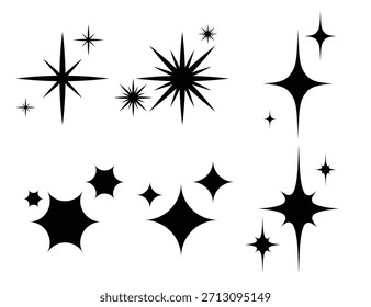 Ilustración vectorial de colección de estrella brillante