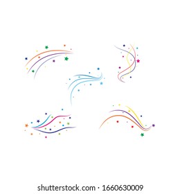 Sparkling star icon ilustration vector 