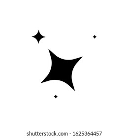 A sparkling star icon. The stars are shining light effects. EPS 10