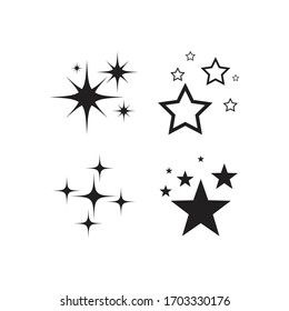 Sparkling star icon vector design