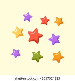 Sparkling Star Illustration in New Year