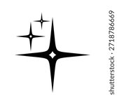 sparkling star logo icon template illustration design