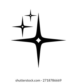 sparkling star logo icon template illustration design