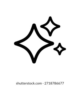 funkelndes Stern Logo Symbol Vorlage Illustration Design