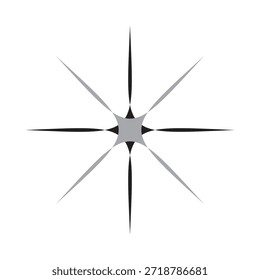 funkelndes Stern Logo Symbol Vorlage Illustration Design