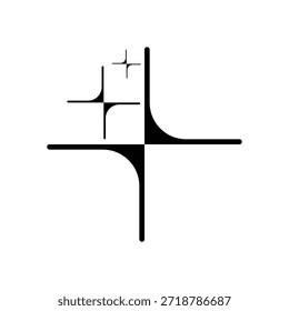 Diseño de ilustración de Plantilla de icono de logotipo de estrella brillante