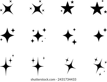Icono de logotipo de estrella brillante