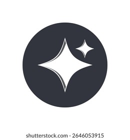 Sparkling Star Logo Vector Icon Template Illustration
