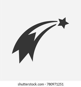 Sparkling star. Simple vector icon