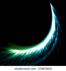 Sparkling stars dust trail (light effect)