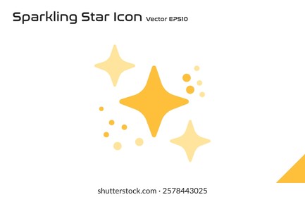 Sparkling Stars Icon Collections of Vector EPS10
