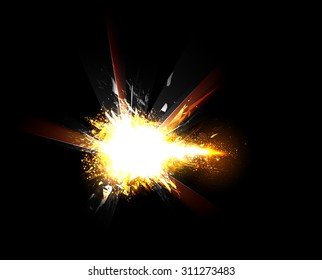 Sparkling stars light effect easy color editable