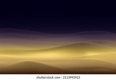 sparkling stars at night in the sahara desert.