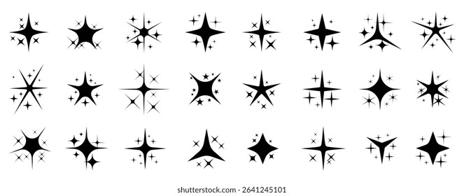 sparkling stars shiny sparks glitter light star sparkle elements