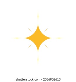 Sparkling stars vector icon in simple style