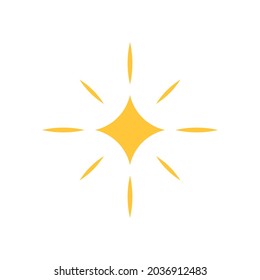 Sparkling stars vector icon in simple style