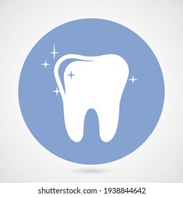 Sparkling tooth icon - dentistry symbol