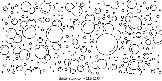 Sparkling Water , Water Drops. Cartoon Bath Soap With Lather Silhouette. Soap With Foam And Bubbles. Vector Icon Or Symbol. Clean, Bath Suds. Shampoo. World Water Day, March, Save The Water. H2O