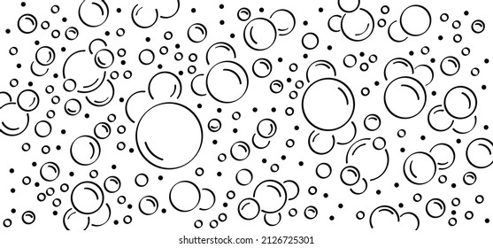 Sparkling Water , Water Drops. Cartoon Bath Soap With Lather Silhouette. Soap With Foam And Bubbles. Vector Icon Or Symbol. Clean, Bath Suds. Shampoo. World Water Day, March, Save The Water. H2O