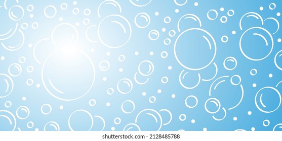 Sparkling Water , Water Drops. Cartoon Bath Soap With Lather Silhouette. Soap With Foam And Bubbles. Vector Icon Or Symbol. Clean, Bath Suds. Shampoo. World Water Day, March, Save The Water. H2O