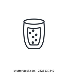 Sparkling Water icon. vector.Editable stroke.linear style sign for use web design,logo.Symbol illustration.