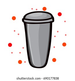 Sparkling water vector illustration.