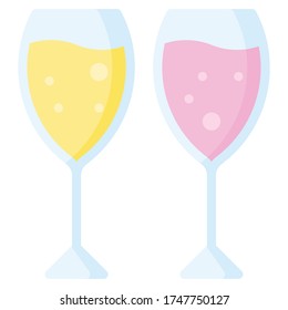 Icono de vino esparcido, ilustración vectorial de estilo plano de bebida