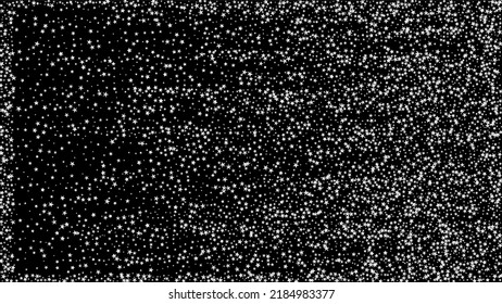 Fesselnde Winterbraut. Gold, Silver VIP Fliegerstars Confetti. Kostengünstige Weihnachtsfeier im Neujahr Vektorhintergrund. Reiche Gold, Silberschlitter, Flitter, Farbschatten, Farbstiche Konfetti.
