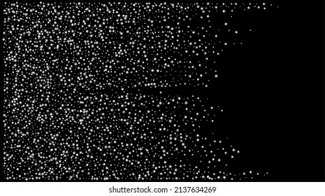 Sparkling Winter Foil. Gold, Silver Rich Falling Stars Confetti. Elegant Glamour New Year Christmas Decoration Vector Background. VIP Gold, Silver Glitter, Sparkles, Gradient Stars Confetti.