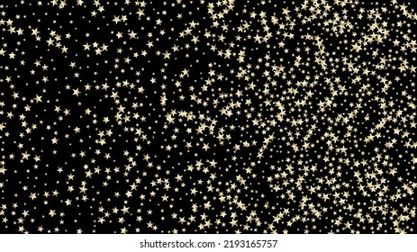 Aceite De Invierno. Oro, Plata Rica Cae Estrellas Confetti. Fondo vectorial de la celebración navideña de Año Nuevo con glamour premium. Oro VIP, Glitter plateado, Esparkles, Gradiente Estrellas Confetti.