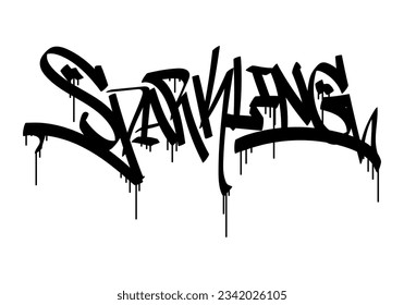 SPARKLING word graffiti tag style
