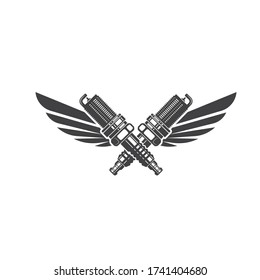 sparkplug icon vector illustration design