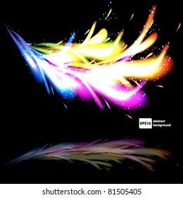 Sparks background. Abstract vector illustration..