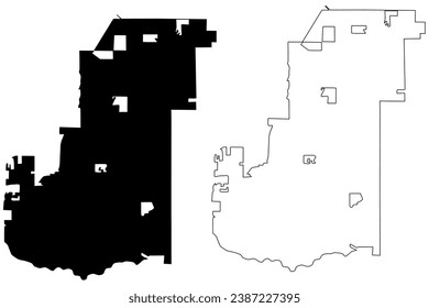 Sparks City, Nevada (United States cities, United States of America, us, usa city) map vector illustration, scribble sketch City of Sparks map
