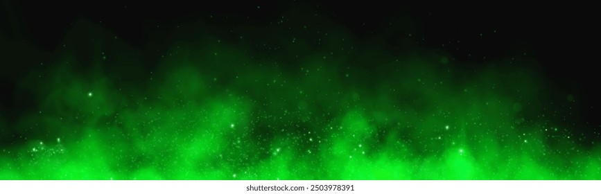 Sparks of dust and stars shine with special light. Vector sparks on transparent dark background. Christmas light effect. Sparkling particles of magic dust.	