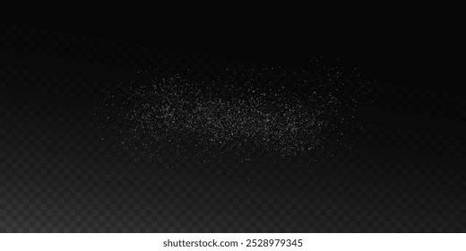 Sparks of dust and stars shine with special light. Vector sparks on transparent dark background. Christmas light effect. Sparkling particles of magic dust.	