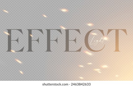 Sparks and glare of fire transparent motion light effect