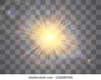 Sparks glitter special light effect. Vector sparkles on transparent background. Christmas abstract pattern. Sparkling magic dust particles. 