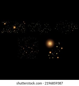 sparks glitter special light effect. Vector sparkles. Christmas abstract pattern. Sparkling magic dust particles