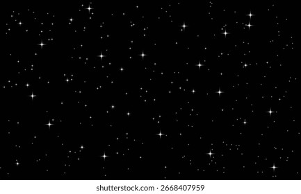 Chispas brillo efecto de luz especial. Vector brilla sobre fondo negro.	