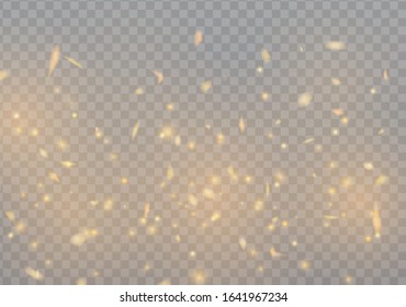 Sparks glitter special light effect.Sparkling magic dust particles.Cosmic glittering wave.