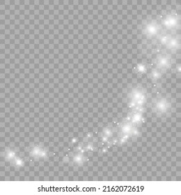sparks and golden stars glitter special light effect. Vector sparkles on transparent background. Christmas abstract pattern. Sparkling magic dust particles	